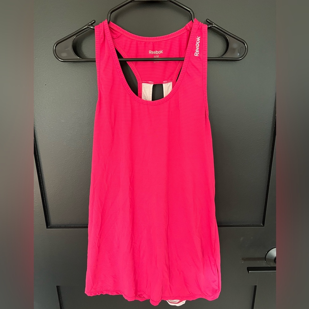 Pink Performance Running Tank Top